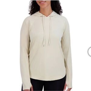 Women's Cream Hoodie Long Sleeve Pullover